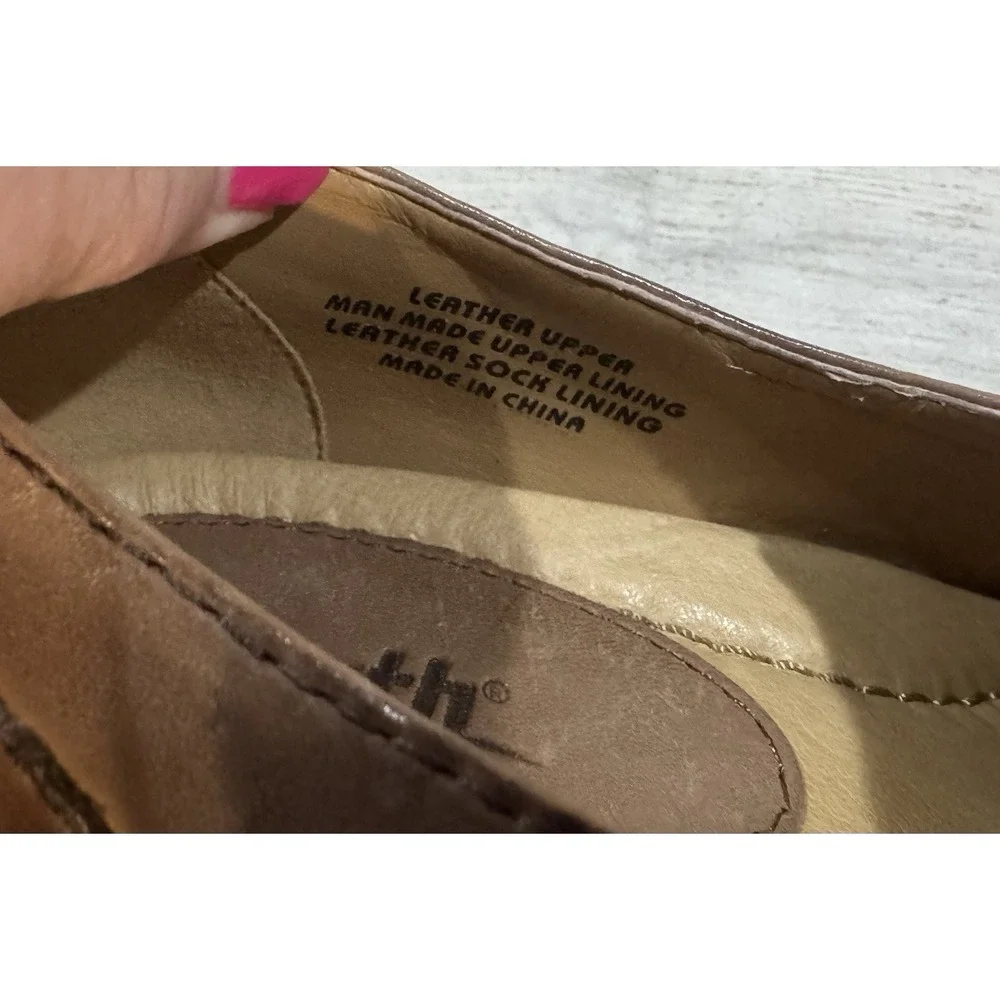 NOS Sundowner Cinnamon Mooshie Calf Earth Shoes Stacked 2